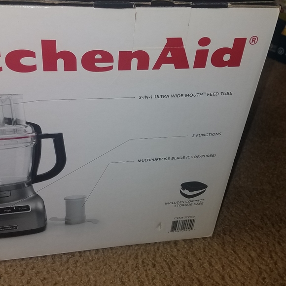 Kitchenaid  13 cup wide mouth food processor  new - Picture 3 of 3